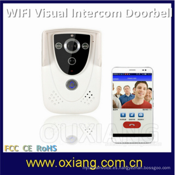 Vigilancia en tiempo real del teléfono video inalámbrico de la puerta de la seguridad en el hogar 2.4G y timbre que escucha del wifi